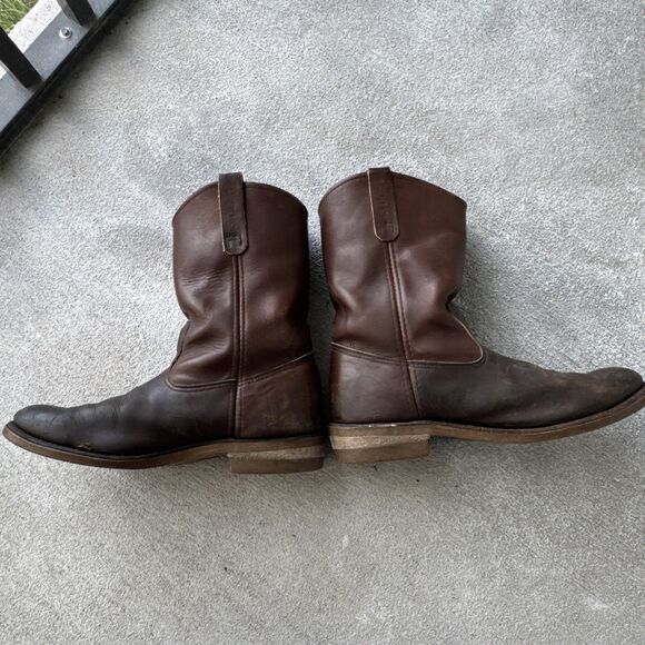 Vtg 80-90’s Red Wing Pecos 1155 Work Boots Leather Roper Men US 12 ! main image 5